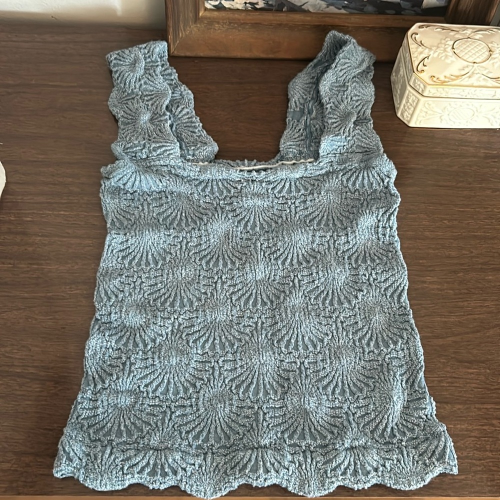 Free people blue camisole xs